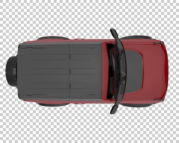 PSD suv auf transparentem hintergrund. 3d-rendering - abbildung