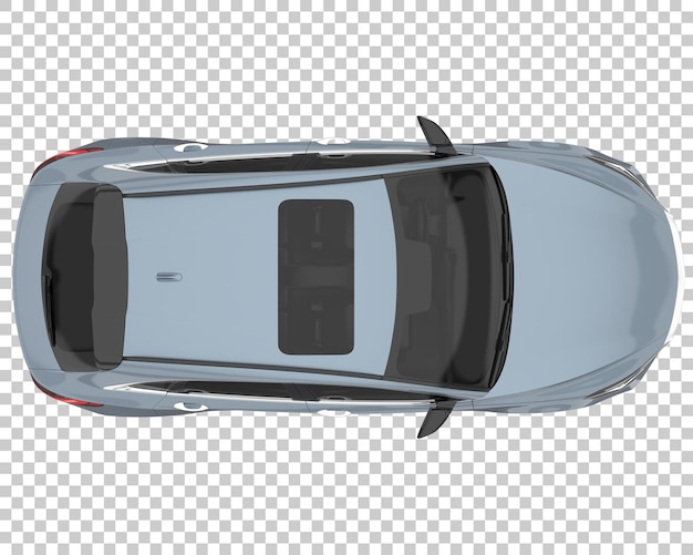 SUV auf transparentem Hintergrund. 3D-Rendering - Abbildung