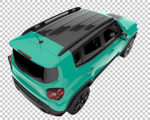 PSD suv auf transparentem hintergrund. 3d-rendering - abbildung