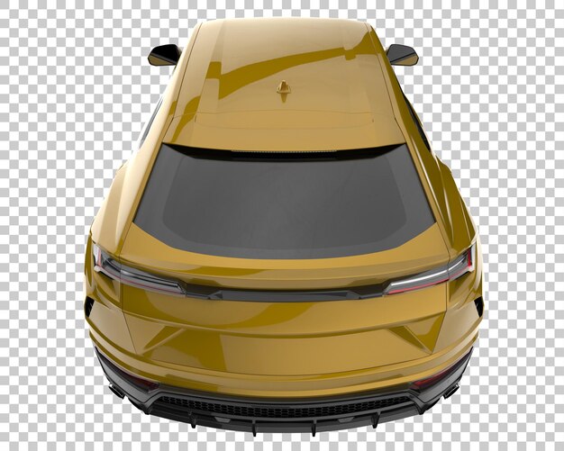 Suv auf transparentem hintergrund. 3d-rendering - abbildung