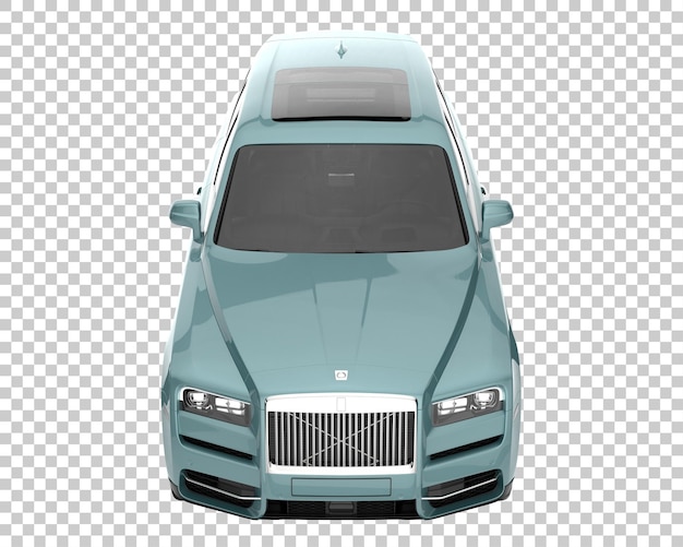 Suv auf transparentem hintergrund. 3d-rendering - abbildung