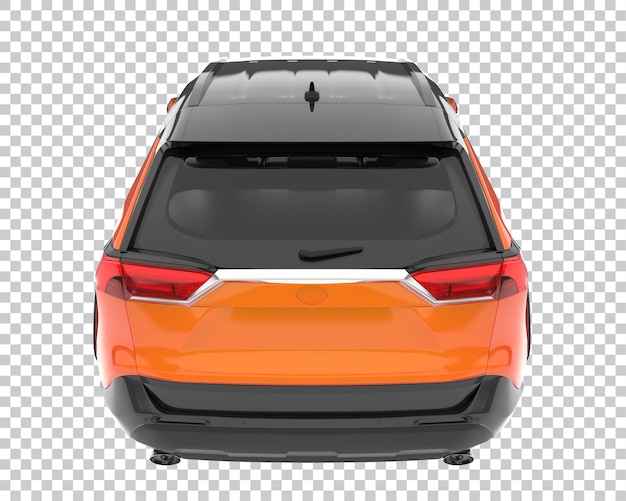 Suv auf transparentem hintergrund. 3d-rendering - abbildung