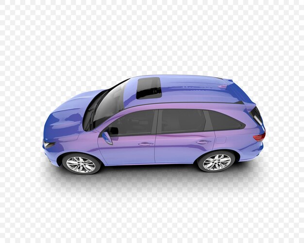 SUV azul moderno con acabado metálico