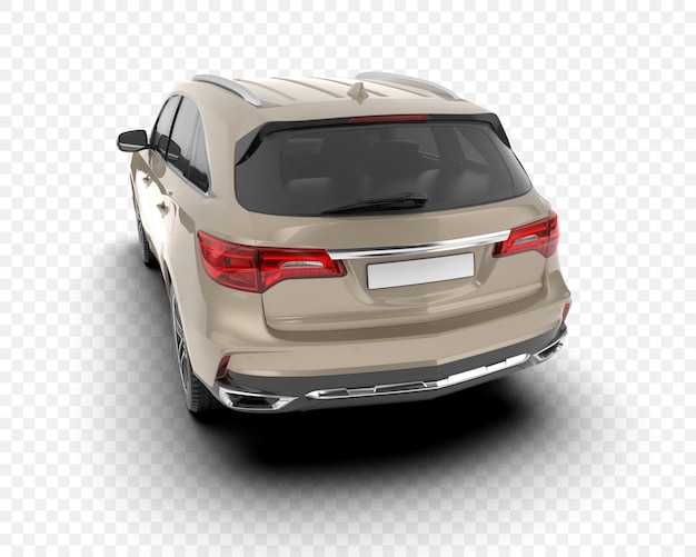 SUV beige con elementos metálicos