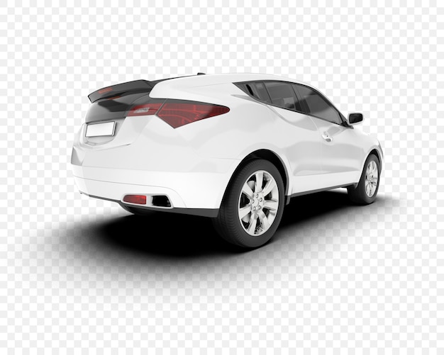 SUV blanco con diseño moderno y aspecto deportivo