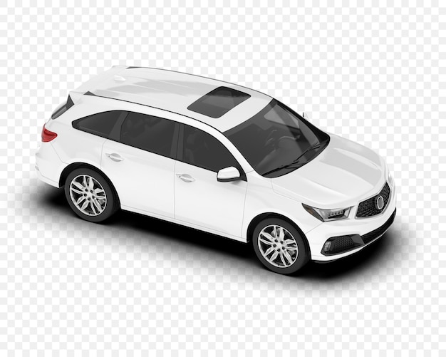 SUV blanco con techo solar