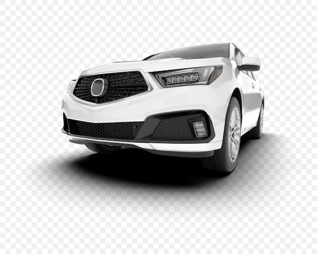 SUV branco elegante Design moderno e recursos de luxo