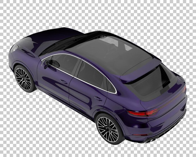 SUV dengan latar belakang transparan. Render 3D - ilustrasi