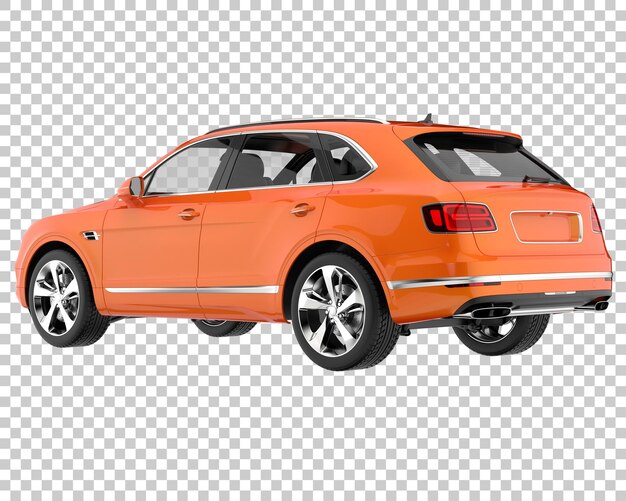 SUV dengan latar belakang transparan. Render 3D - ilustrasi