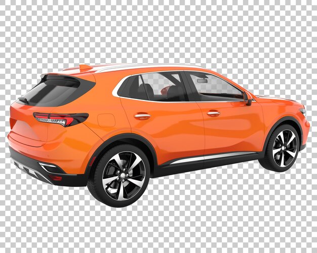 SUV dengan latar belakang transparan. Render 3D - ilustrasi