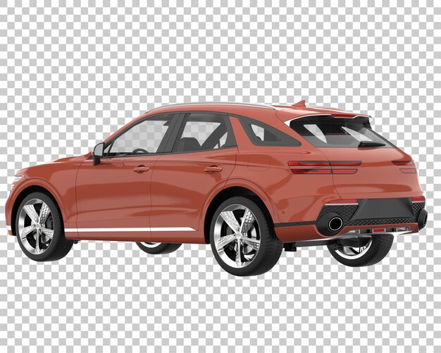SUV dengan latar belakang transparan. Render 3D - ilustrasi