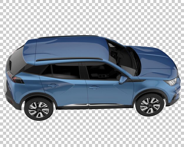 SUV dengan latar belakang transparan. Render 3D - ilustrasi