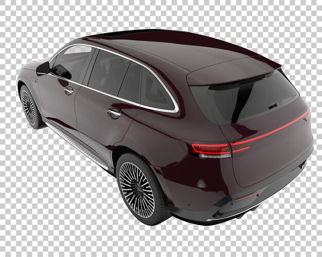 Suv em fundo transparente. renderização 3d - ilustração