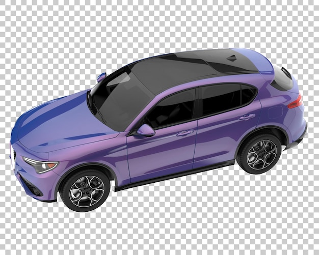 Suv em fundo transparente. renderização 3d - ilustração