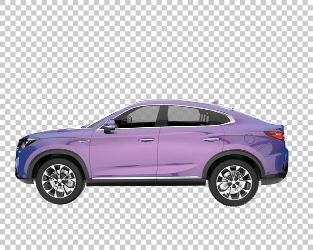 Suv em fundo transparente. renderização 3d - ilustração