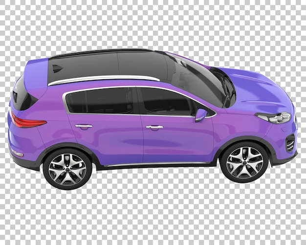 Suv em fundo transparente. renderização 3d - ilustração