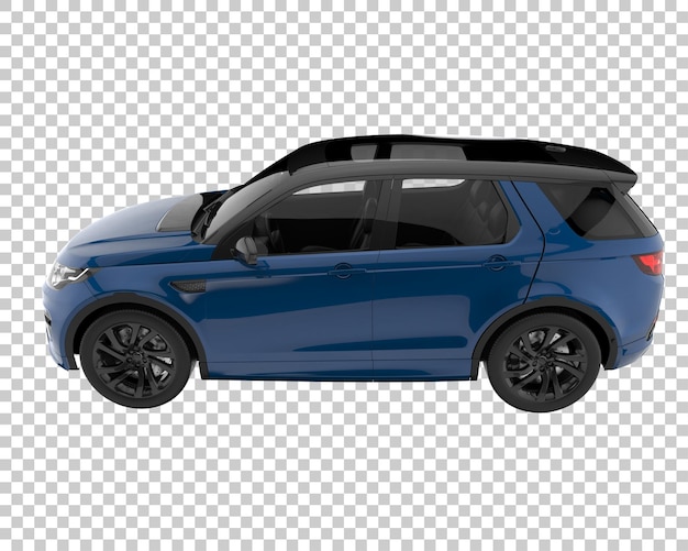 Suv em fundo transparente. renderização 3d - ilustração