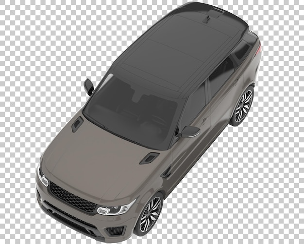 Suv em fundo transparente. renderização 3d - ilustração