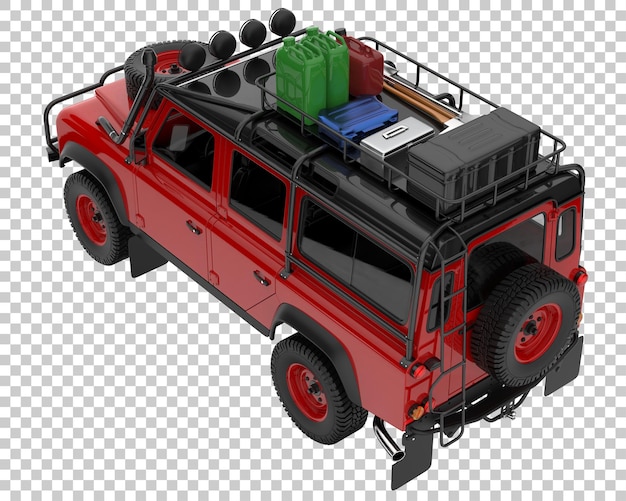 PSD suv em fundo transparente. renderização 3d - ilustração