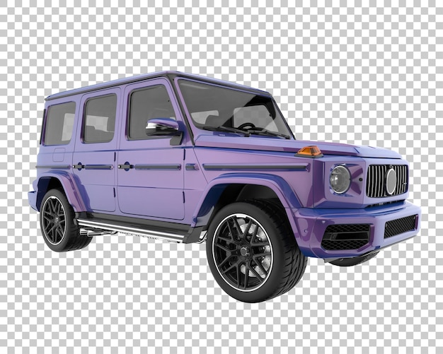 PSD suv em fundo transparente. renderização 3d - ilustração