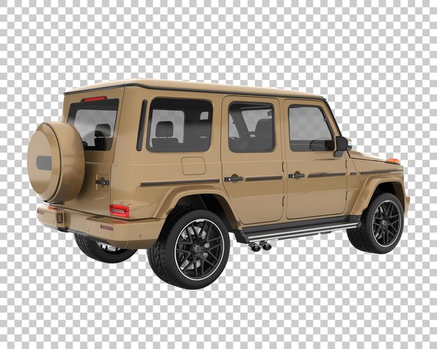 PSD suv em fundo transparente. renderização 3d - ilustração