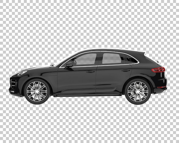 SUV em fundo transparente. renderização 3D - ilustração