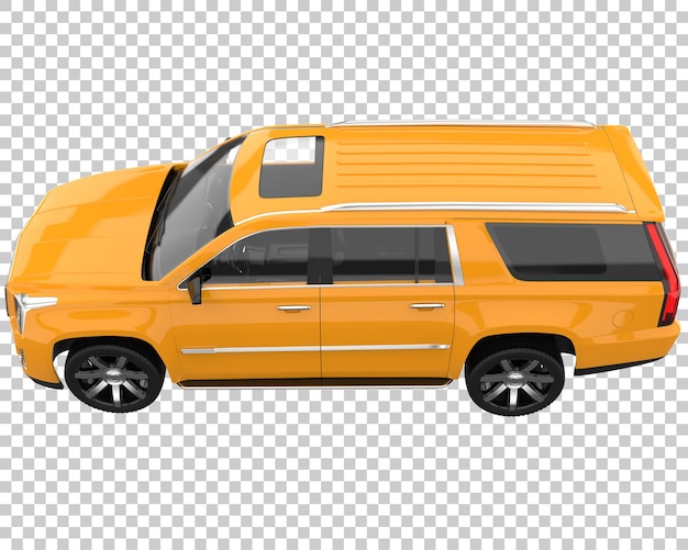 Suv em fundo transparente. renderização 3d - ilustração