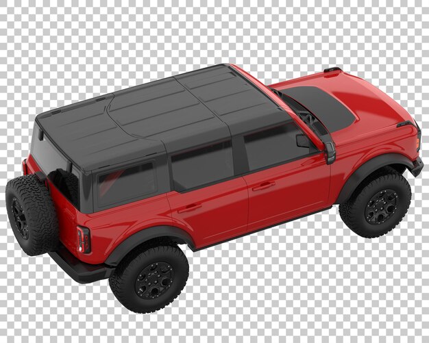 PSD suv em fundo transparente. renderização 3d - ilustração