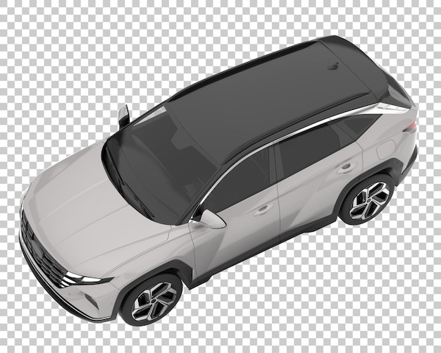 Suv em fundo transparente. renderização 3d - ilustração