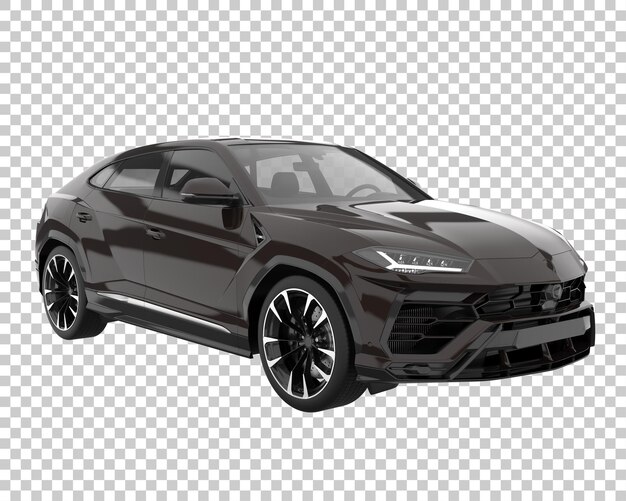 Suv em fundo transparente. renderização 3d - ilustração