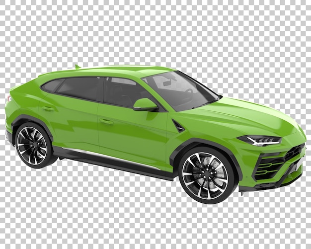 Suv em fundo transparente. renderização 3d - ilustração