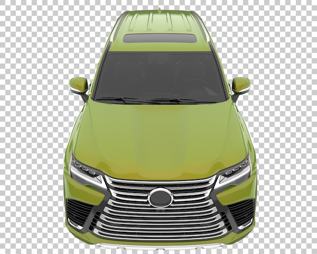 Suv em fundo transparente. renderização 3d - ilustração