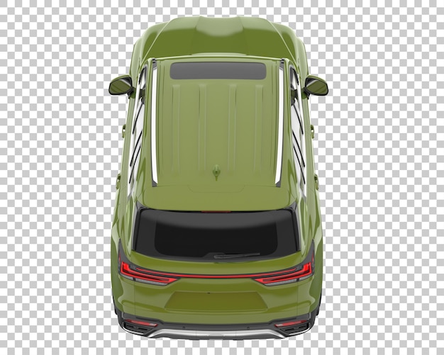 Suv em fundo transparente. renderização 3d - ilustração