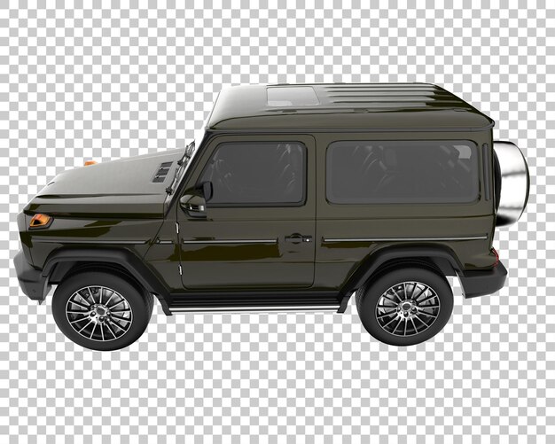 Suv em fundo transparente. renderização 3d - ilustração