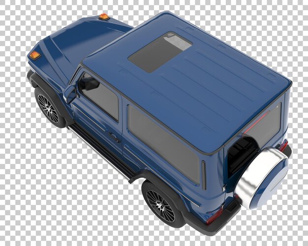 Suv em fundo transparente. renderização 3d - ilustração