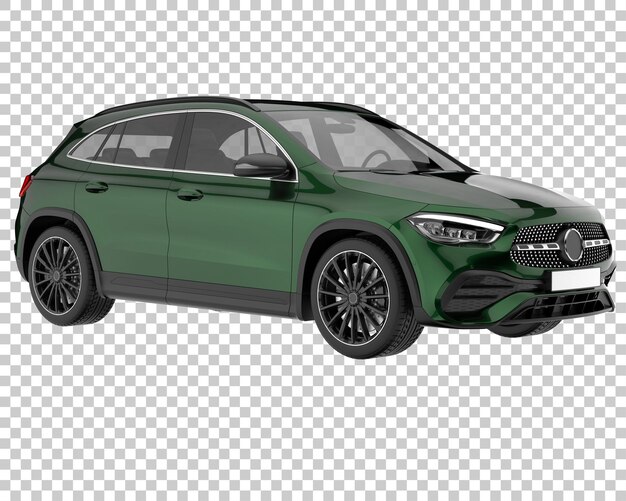 Suv em fundo transparente. renderização 3d - ilustração