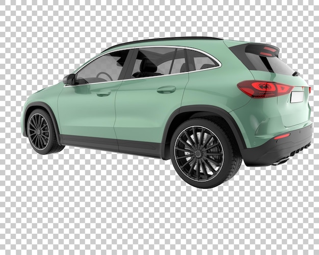 Suv em fundo transparente. renderização 3d - ilustração