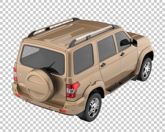 PSD suv em fundo transparente. renderização 3d - ilustração