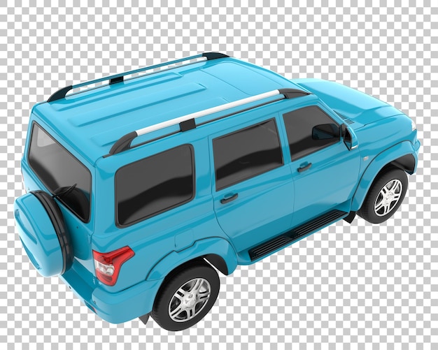 Suv em fundo transparente. renderização 3d - ilustração