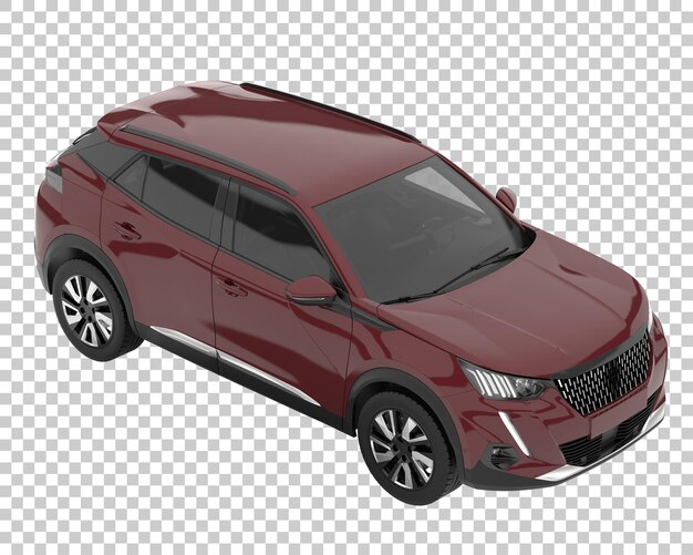 Suv em fundo transparente. renderização 3d - ilustração