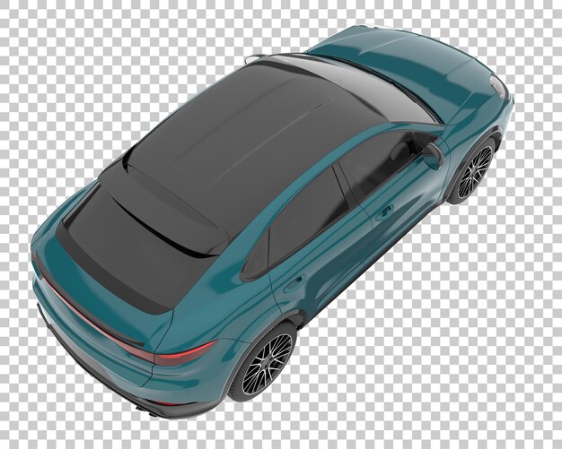 Suv em fundo transparente. renderização 3d - ilustração