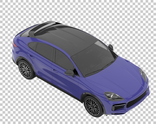 Suv em fundo transparente. renderização 3d - ilustração