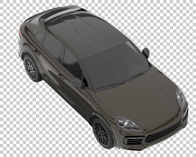 Suv em fundo transparente. renderização 3d - ilustração