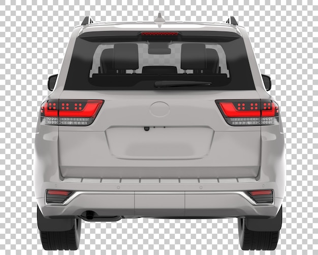 Suv em fundo transparente. renderização 3d - ilustração