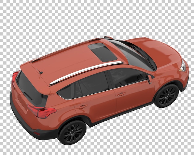 Suv em fundo transparente. renderização 3d - ilustração