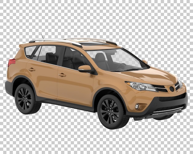 Suv em fundo transparente. renderização 3d - ilustração