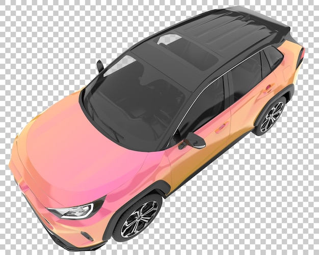 Suv em fundo transparente. renderização 3d - ilustração