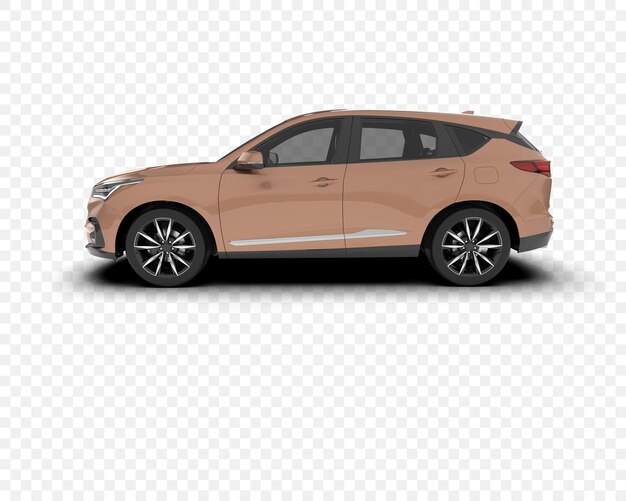 SUV marrón moderno con ruedas de aleación