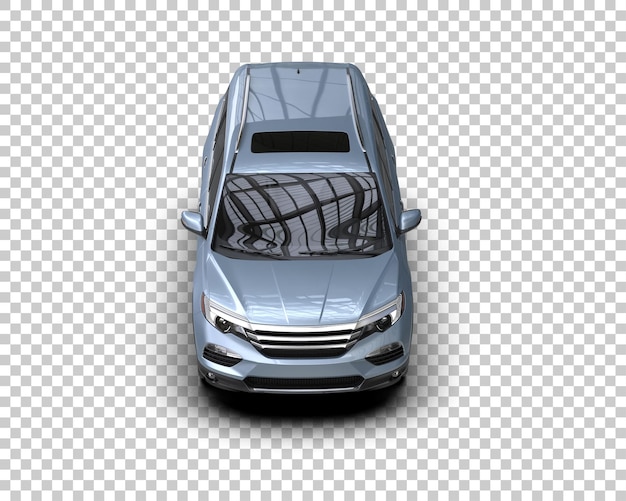 SUV moderne isolé sur le fond illustration de rendu 3D