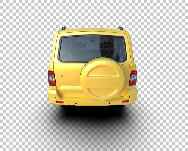 SUV moderne isolé sur le fond illustration de rendu 3D